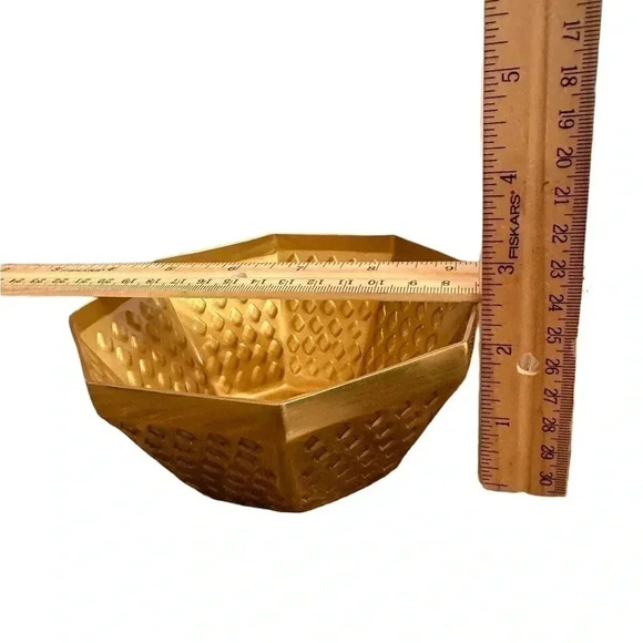 IKEA GOKVÄLLA 605.420.33 Ramadán Collection Gold Tone Aluminum Serving Bowl - Picture 10 of 12